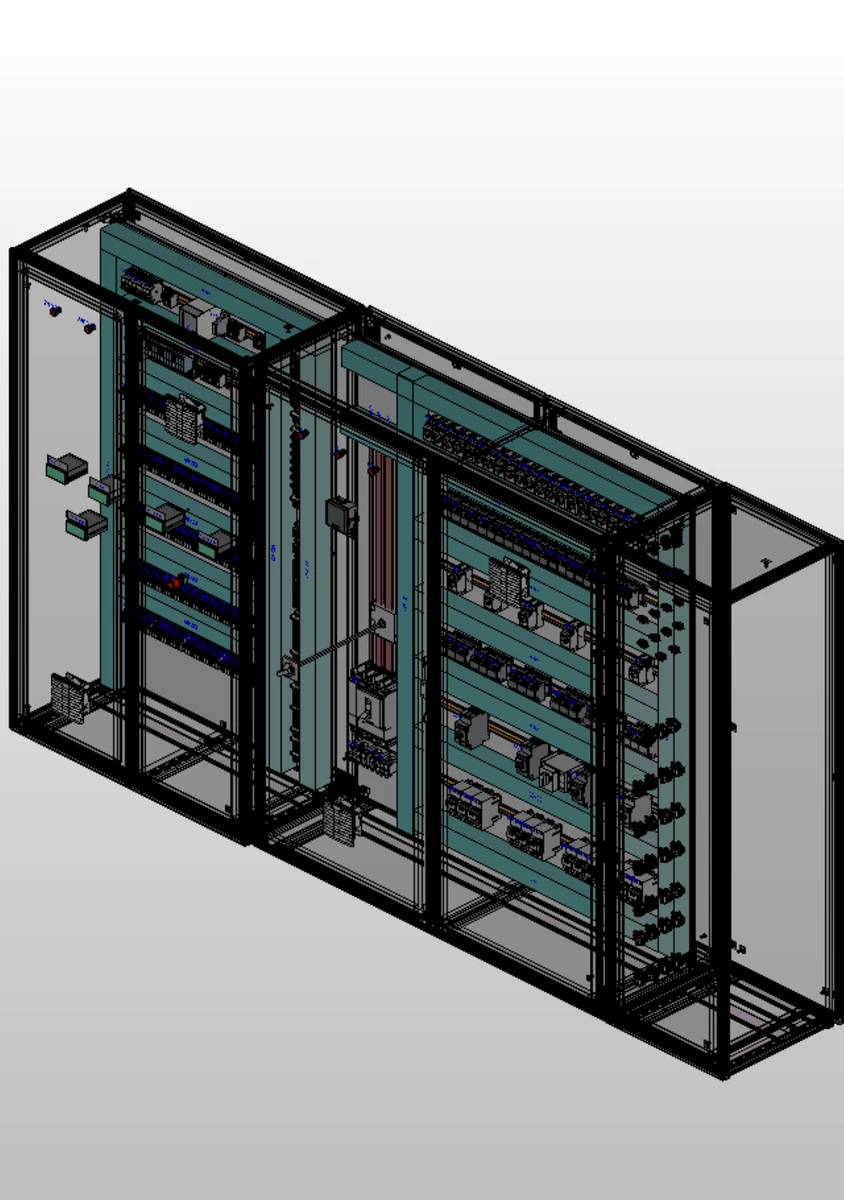 Concrete batching plant: Complete control panel — view 1, PDF page 145