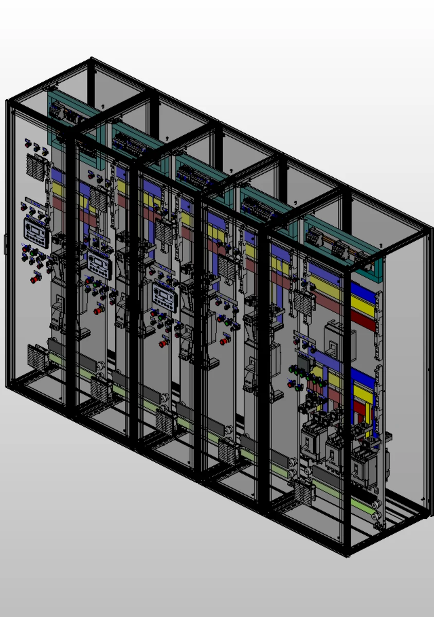 Synchronization panel: Populated panel — isometric, PDF page 48